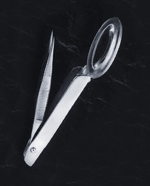 Splinter forceps with magnifier- Removes splinters not visible to naked eye.  4x magnification, 4 1/2" with vinyl pouch.