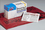 Bloodborn Pathogens-Biohazard bag & 2 super Sani-Cloth® germicidal wipes