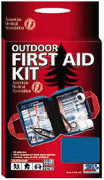 81 piece Outdoor First Aid Kit- Medium soft kit perfect for outdoor activities, home, auto. Contains medication, antiseptics, bandages, wound care, items for injury treatment, sun block and lip balm.