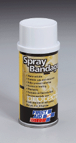 Spray on Bandage- Protects cuts and abrasions and helps prevent infection. Assists in healing and is water-soluble.