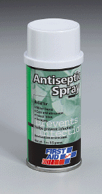 Antiseptic Spray- Relief for minor scrapes and burns. Helps prevent infection.